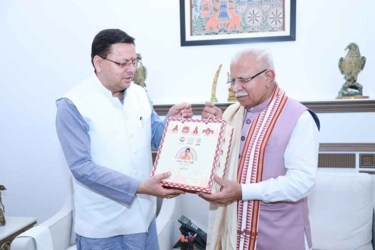 मुख्यमंत्री धामी ने केंद्रीय ऊर्जा मंत्री से की मुलाकात, कई योजनाओं के लिए बजट की रखी मांग